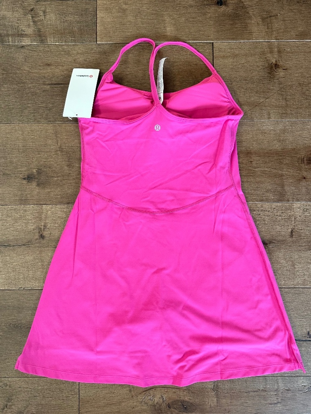 LULULEMON FLOW Y DRESS LIGHT SUPPORT B/C CUP SONIC PINK WOMEN'S SZ MEDIUM NEW - Picture 4 of 8